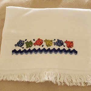 Cute Fish Baby Burp Cloth